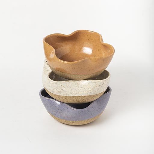 Trio de bowls Flor